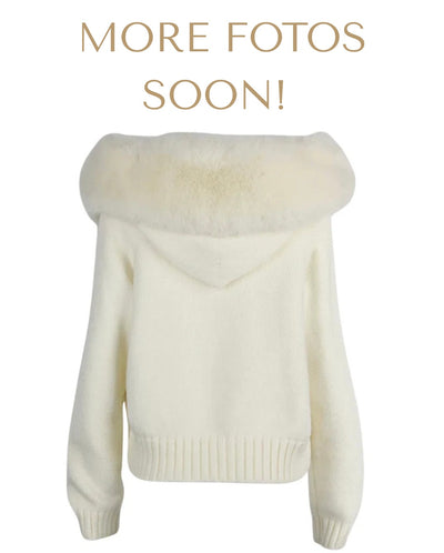 LAMOUR FUR JACKET- WHITE