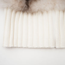EXCLUSIVE FUR SWEATER - WHITE
