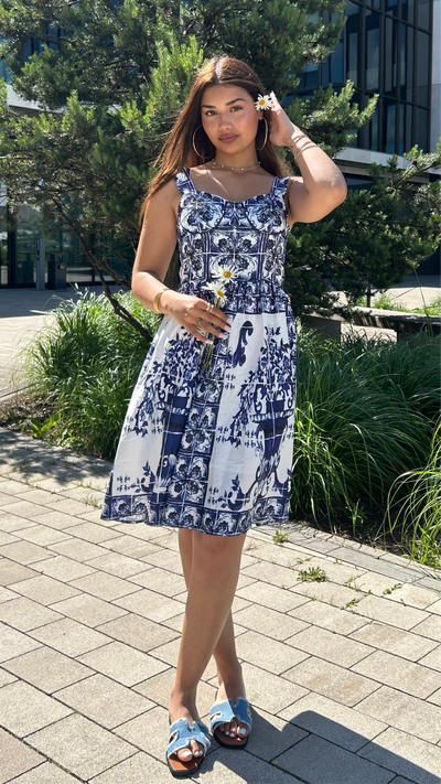 LAMOUR MINI DRESS - BLUE