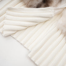 EXCLUSIVE FUR SWEATER - WHITE