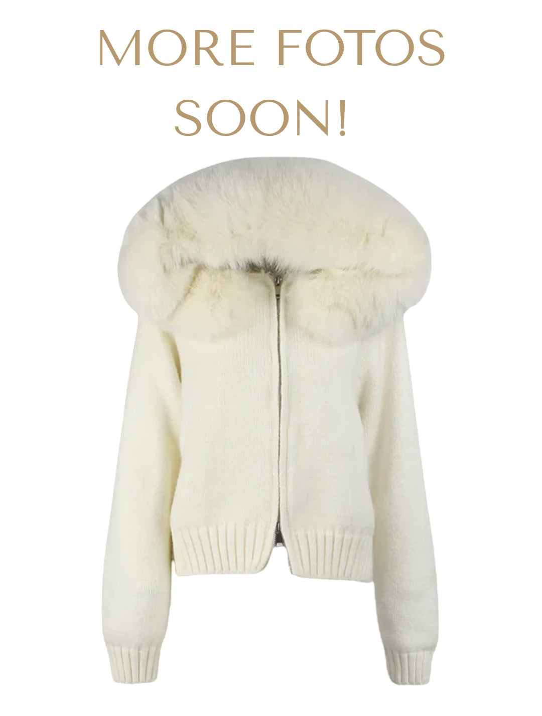 LAMOUR FUR JACKET- WHITE