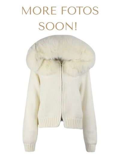 LAMOUR FUR JACKET- WHITE