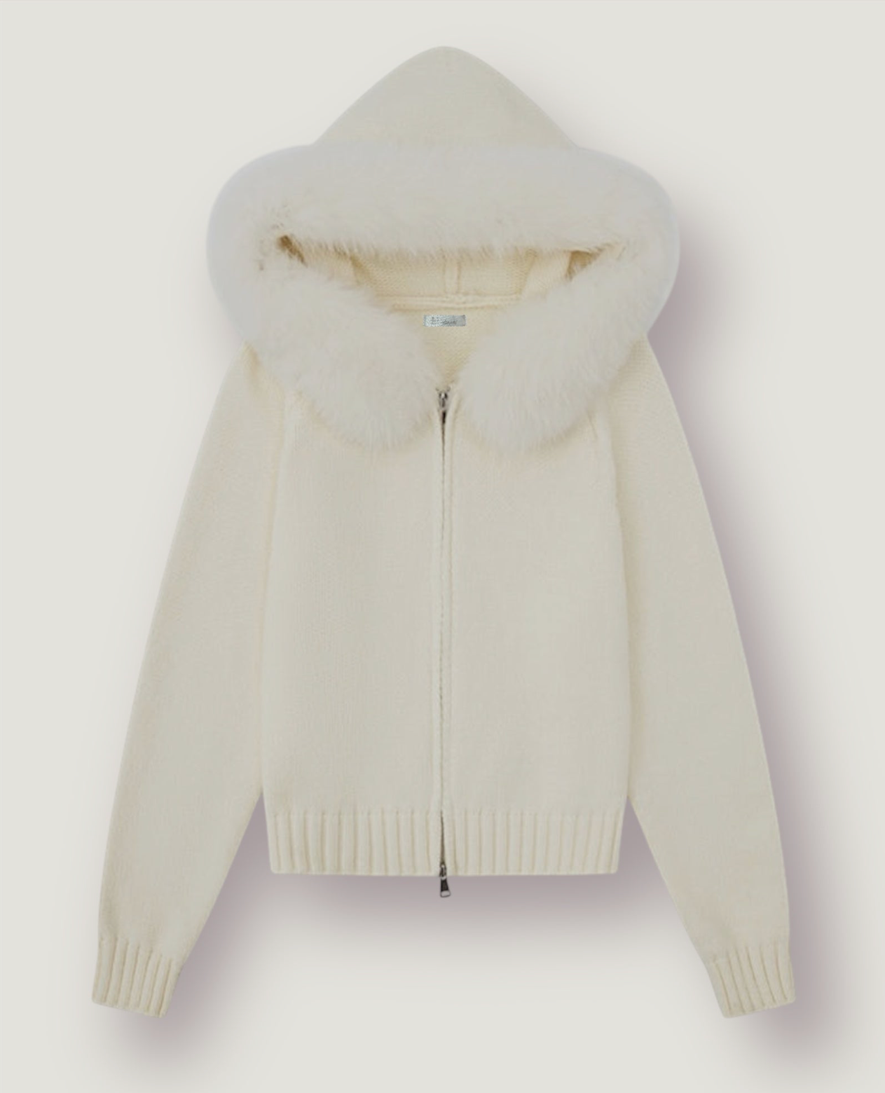 LAMOUR FUR JACKET- WHITE