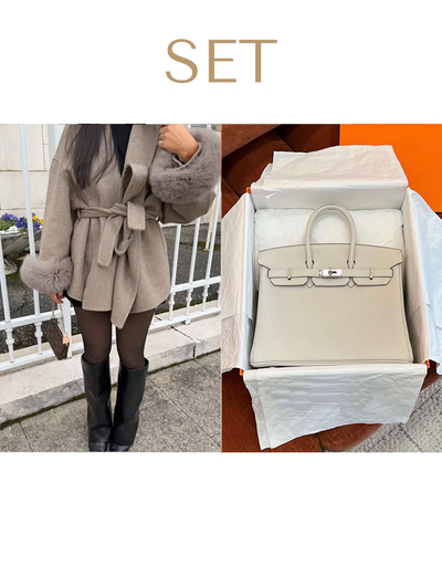 SET: COAT & HANDBAG